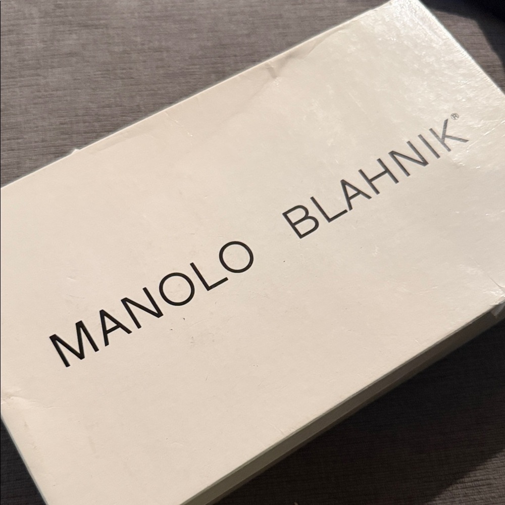 Manolo Blahnik Black Strappy Heels